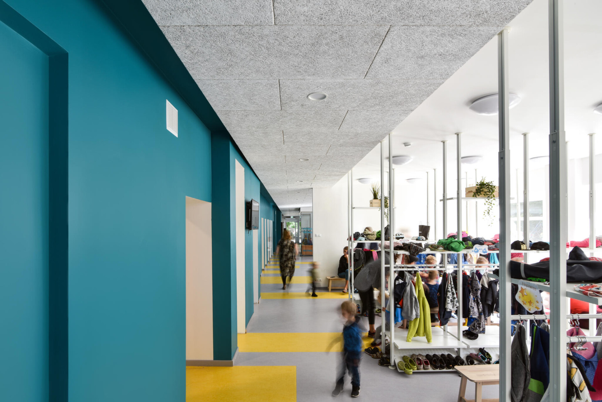 Matude Cewood Acoustic Panels Ceiling Day Care Hall 01
